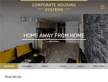 Tablet Screenshot of corporatehousingsystems.com